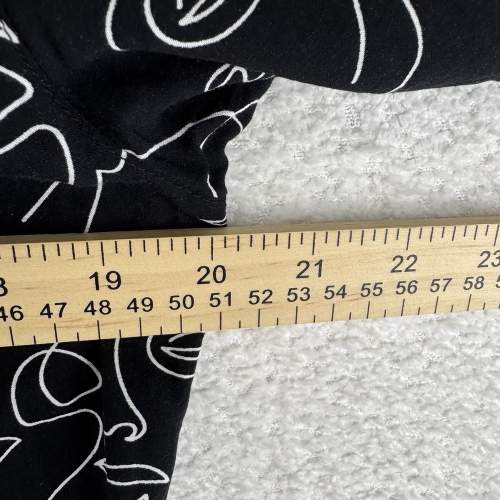 Youngla Face Silhouette Pattern Button Up Shirt M… - image 8